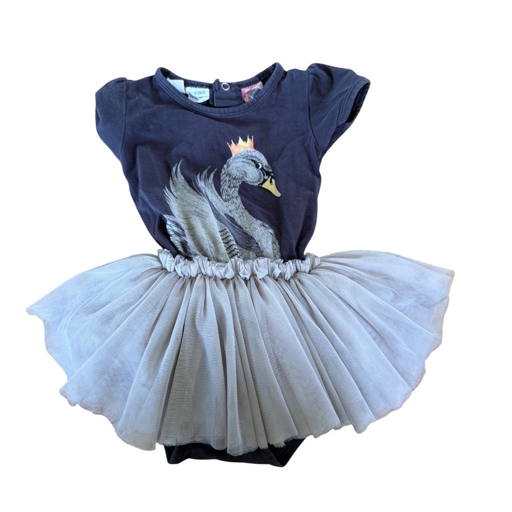 Rock Your Baby Swan Lake short Sleeve Circus‎ Dress